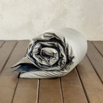 Παπλωματοθήκη Υπέρδιπλη (220x240) Μονόχρωμη 2 Όψεων Βαμβακερή Nima Colors Oat Beige-Midnight Gray