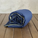 Παπλωματοθήκη King Size (240x260) Μονόχρωμη 2 Όψεων Βαμβακερή Nima Colors Rock Green-Dark Denim