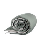 Παπλωματοθήκη King Size (240x260) Μονόχρωμη 2 Όψεων Βαμβακερή Nima Colors Oat Beige-Rock Green