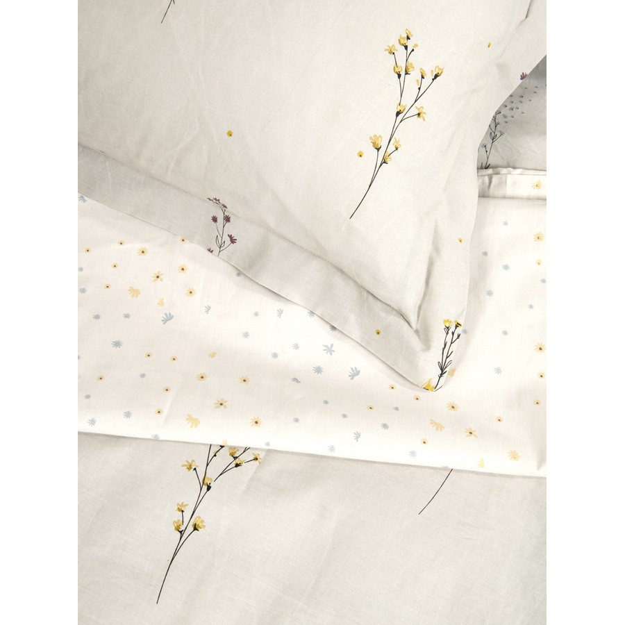 Σετ Σεντόνια Υπέρδιπλα (240x260) με Πάνελ Μαξιλαροθήκες Βαμβακερά Nima Delicate