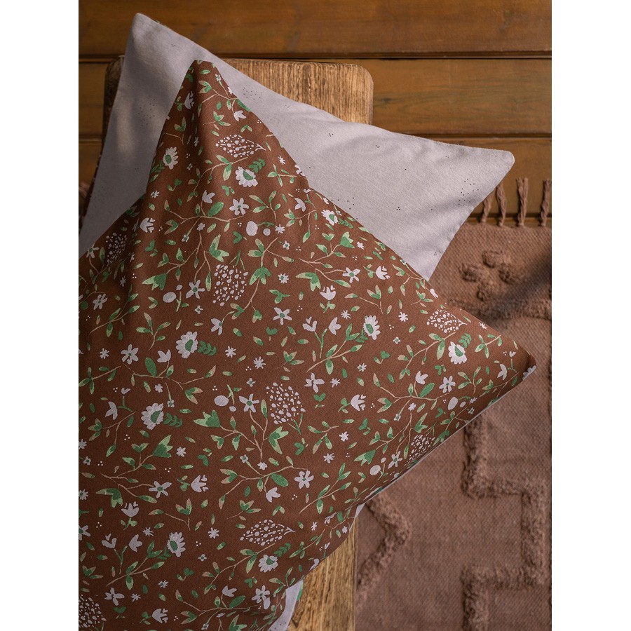 Σετ Παπλωματοθήκη Φανελένια Μονή (160x240) με Μαξιλαροθήκη Nima Wild Flower