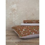 Σετ Σεντόνια Φανελένια Μονά (170x260) με Πάνελ Μαξιλαροθήκη Βαμβακερά Nima Wild Flower