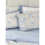 Σετ Σεντόνια Μονά (170x260) Floral με Λάστιχο και Πάνελ Μαξιλαροθήκη Βαμβακερά Nima Idylle