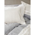 Μαξιλαροθήκες Ζεύγος (52x72+5 oxford) Πάνελ Βαμβακερές Nima Lido