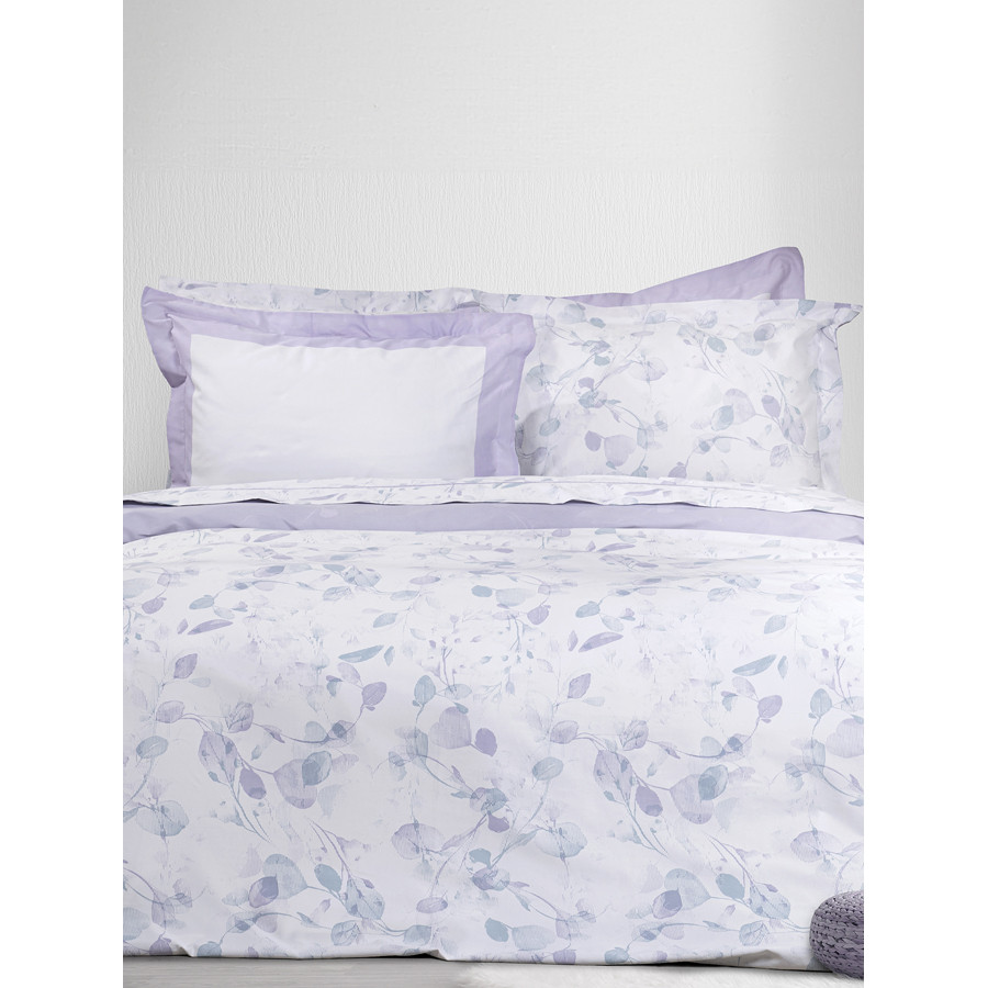 Σετ Παπλωματοθήκη Υπέρδιπλη (220x240) Βαμβακοσατέν 2 όψεων με Μαξιλαροθήκες Nima Liliana