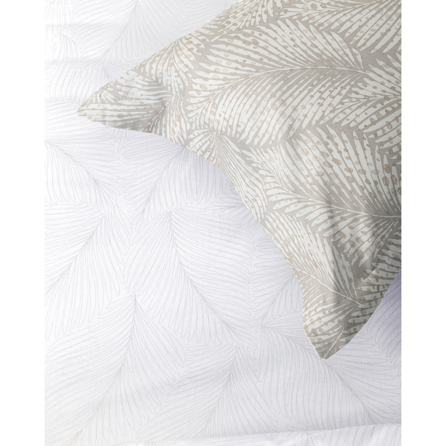 Σετ Σεντόνια Υπέρδιπλα (240x260) με Πάνελ Μαξιλαροθήκες Βαμβακερά 144 κλωστές Nima Coconut