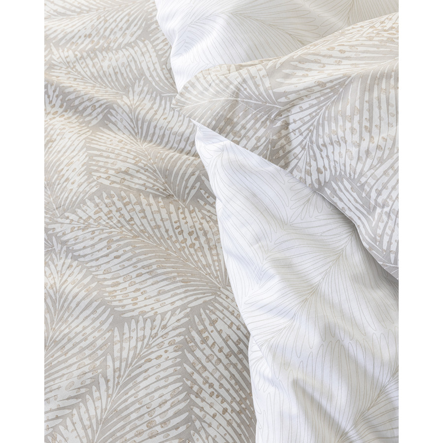 Σετ Σεντόνια Υπέρδιπλα (240x260) με Πάνελ Μαξιλαροθήκες Βαμβακερά 144 κλωστές Nima Coconut