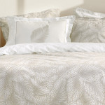 Σετ Σεντόνια Ημίδιπλα (190x260) με Πάνελ Μαξιλαροθήκες Βαμβακερά 144 κλωστές Nima Coconut