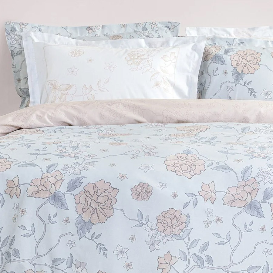 Σετ Σεντόνια King Size (270x280) Βαμβακερά 144 κλωστές Nima Floral Dream