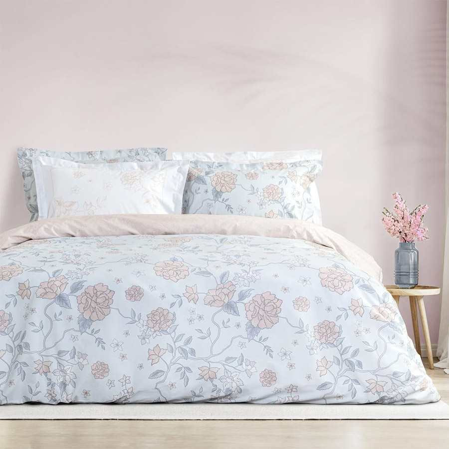 Σετ Σεντόνια King Size (270x280) Βαμβακερά 144 κλωστές Nima Floral Dream