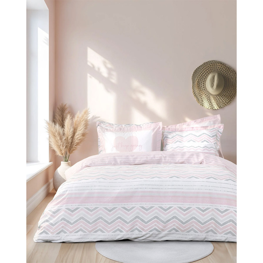 Σετ Σεντόνια Διπλά (220x260) Βαμβακερά 144 κλωστές Nima Hamptons