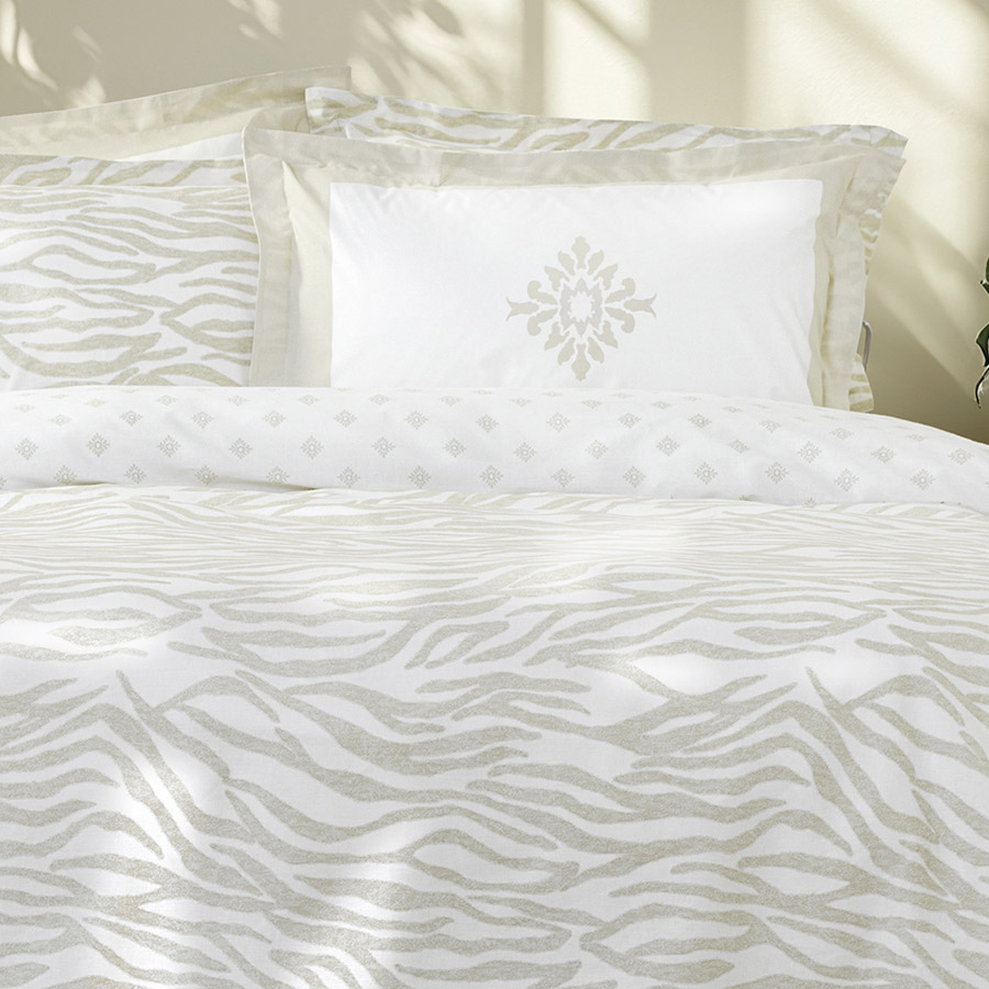 Σετ Σεντόνια King Size (270x280) με Πάνελ Μαξιλαροθήκες Βαμβακερά 144 κλωστές Nima Posh