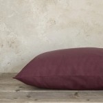 Μαξιλαροθήκες Zεύγος (52x72) Μονόχρωμες Βαμβακερές Nima Unicolors Deep Bordeaux