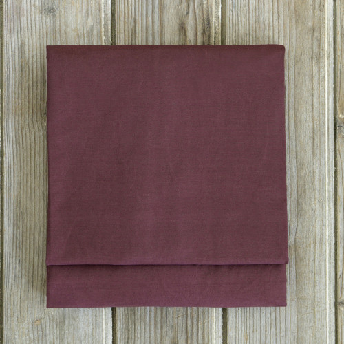Πανωσέντονο - Σεντόνι χωρίς Λάστιχο Μονό (160x260) Μονόχρωμo Βαμβακερό Nima Unicolors Deep Bordeaux