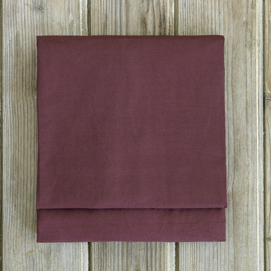 Πανωσέντονο - Σεντόνι χωρίς Λάστιχο Μονό (160x260) Μονόχρωμo Βαμβακερό Nima Unicolors Deep Bordeaux