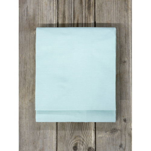 Πανωσέντονο - Σεντόνι χωρίς Λάστιχο Μονό (160x260) Μονόχρωμo Βαμβακερό Nima Unicolors Light Aqua