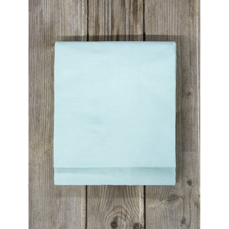 Πανωσέντονο - Σεντόνι χωρίς Λάστιχο Υπέρδιπλο (240x260)Μονόχρωμo Βαμβακερό Nima Unicolors Light Aqua