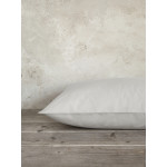Μαξιλαροθήκες Zεύγος (52x72) Μονόχρωμες Βαμβακερές Nima Unicolors Oat Beige