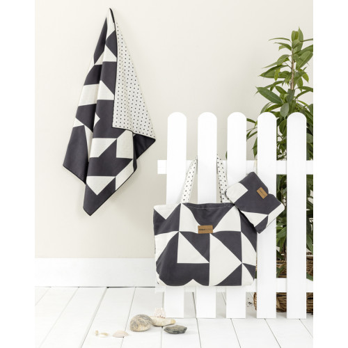 Πετσέτα θαλάσσης (90x160) Διπλής Όψης Nima Abstract