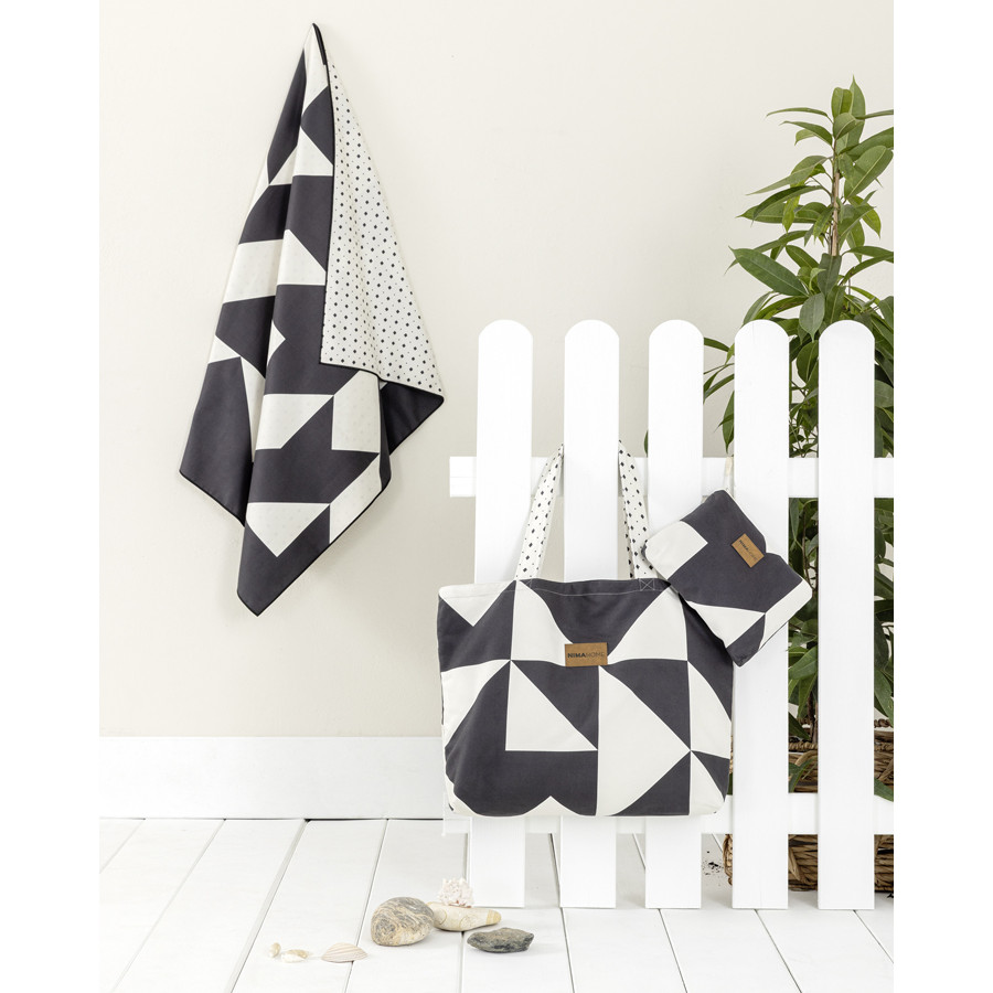 Πετσέτα θαλάσσης (90x160) Διπλής Όψης Nima Abstract