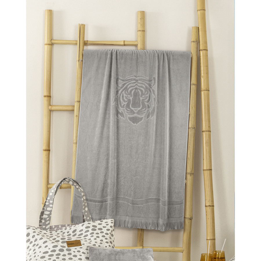 Πετσέτα θαλάσσης (90x160) Βελουτέ Ζακάρ Nima Keya Jacquard