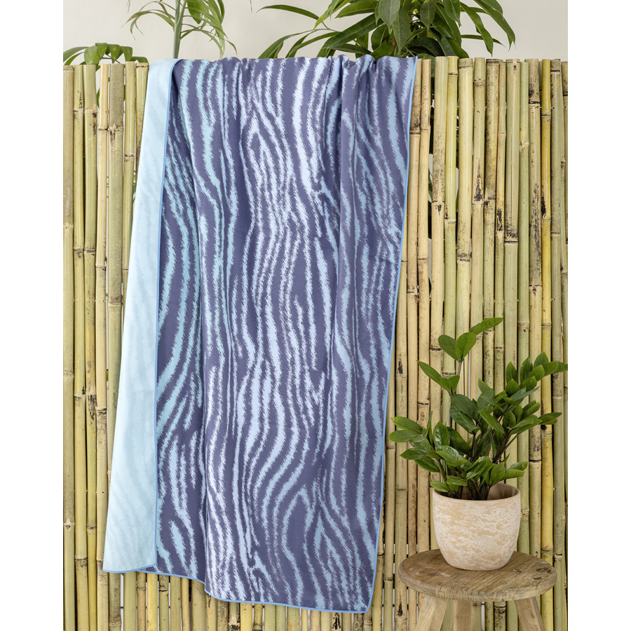 Πετσέτα θαλάσσης (90x160) Διπλής Όψης Nima Zebra