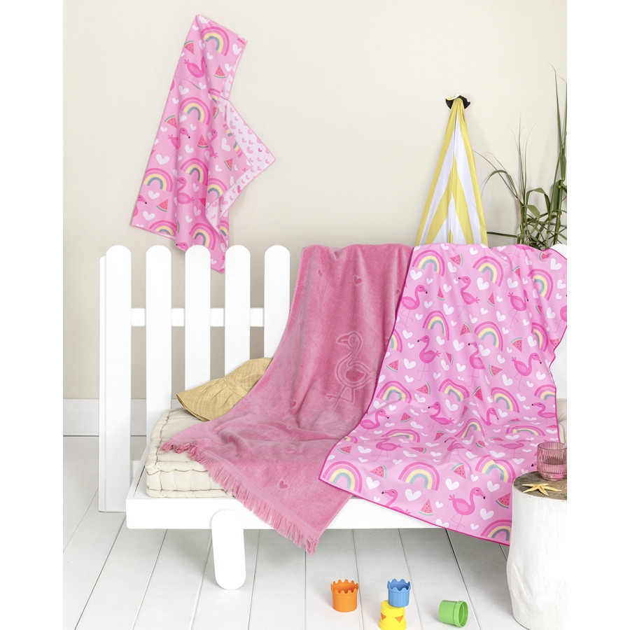 Πετσέτα Θαλάσσης Παιδική (70x10) Διπλής όψης Μικροϊνες Nima Lola