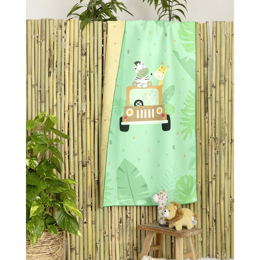 Πετσέτα Θαλάσσης Παιδική (70x10) Διπλής όψης Μικροϊνες Nima Let's Get Wild