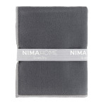 Πετσέτα Γυμναστηρίου (50x90) Μονόχρωμη Microfiber 200 γραμ/τμ Nima Riva Dark Gray