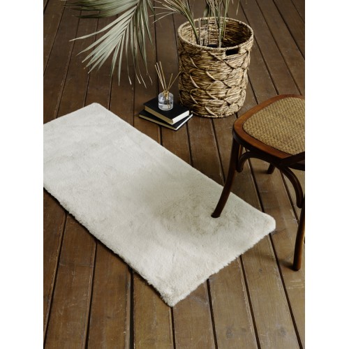 Χαλάκι Αντιολισθητικό Γούνινο (60x130) Nima Lounge Cream