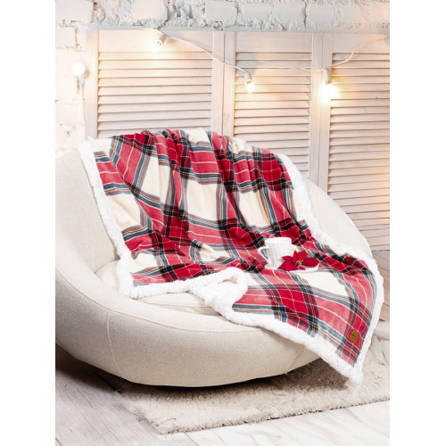 Κουβέρτα-Ριχτάρι για καναπέ Flannel Rabbit Fur (130x170) Kαρώ Nima Noelle