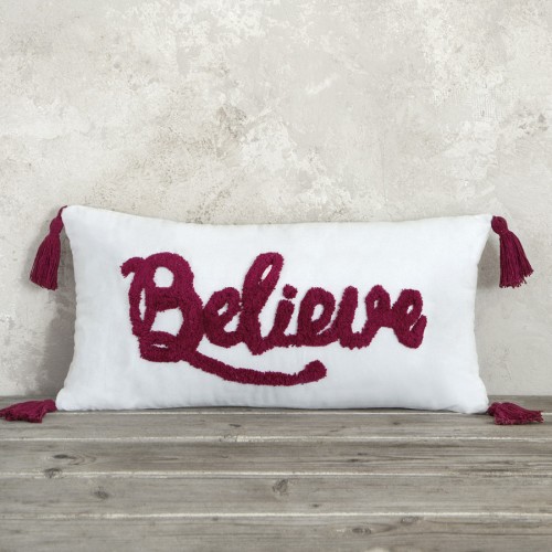 Χριστουγεννιάτικο Διακοσμητικό Μαξιλάρι (30x60) Nima Believe