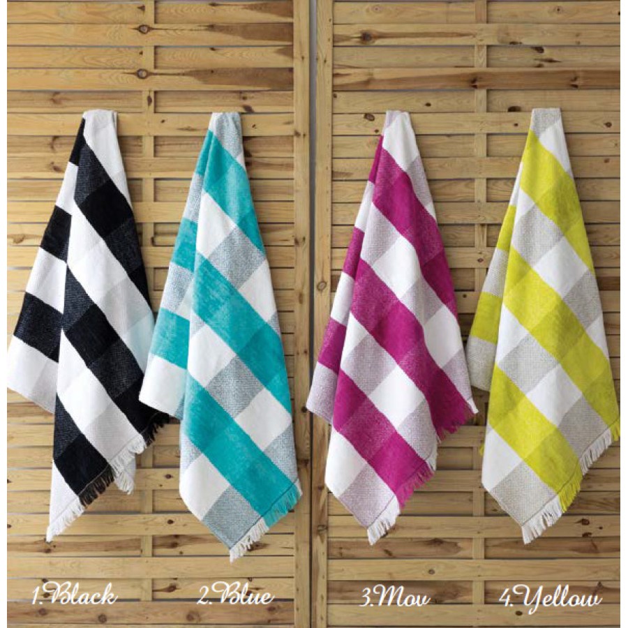 Πετσέτα θαλάσσης (86x160) βελούρ Palamaiki Copa μαύρο