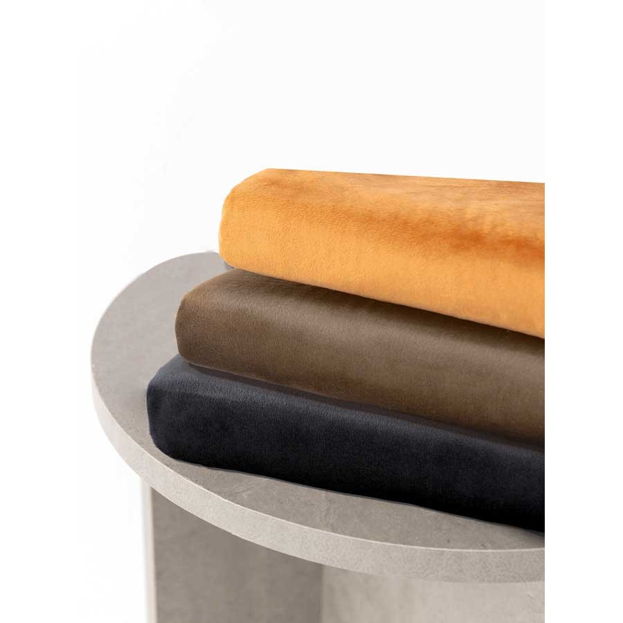 Έτοιμη Κουρτίνα με Κρίκους-Τρούκς (140x260) Βελούρ Μονόχρωμη Palamaiki Cyril Black