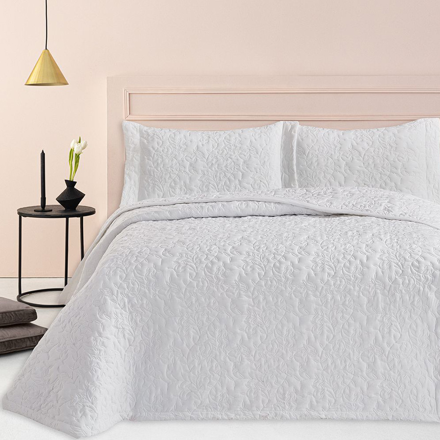 Σετ Κουβερλί 3 τεμ (240x260) Νυφικό Palamaiki Wed100 White