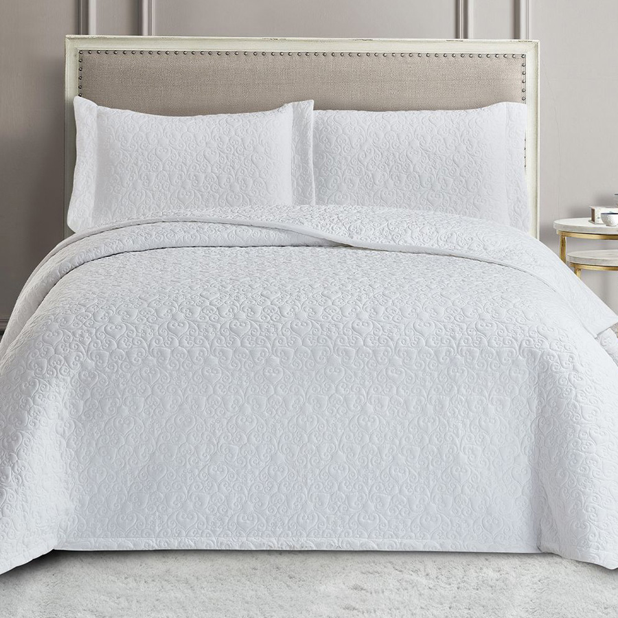 Σετ Κουβερλί 3 τεμ (240x260) Νυφικό Palamaiki Wed103 White