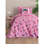 Σετ Σεντόνια Βρεφικά Κούνιας (130x170) με Λάστιχο Βαμβακερά Palamaiki MK776 Φράουλες