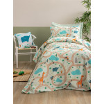 Σετ Σεντόνια Μονά Παιδικά (170x260) Με Λάστιχο Βαμβακερά Palamaiki MK777 Καμηλοπάρδαλη