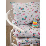 Σετ Σεντόνια Μονά Παιδικά (170x260) Με Λάστιχο Βαμβακερά Palamaiki MK782 Cute