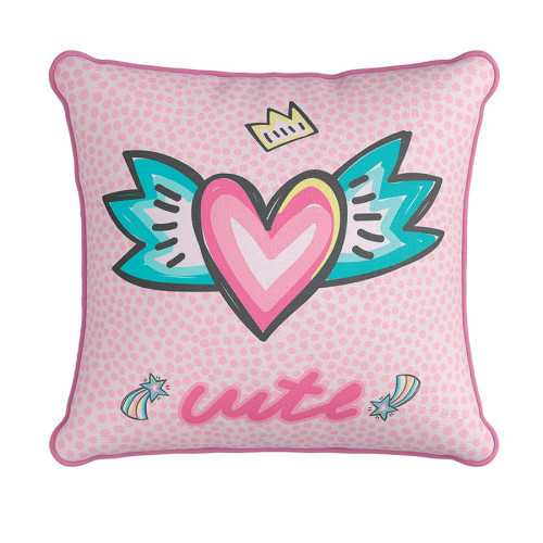 Διακοσμητική Μαξιλαροθήκη (43x43) με καρδιά Palamaiki AS135