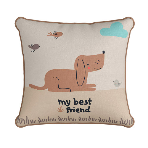 Διακοσμητική Μαξιλαροθήκη (43x43) με σκυλάκι Palamaiki AS136