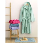 Μπουρνούζι Παιδικό με Κουκούλα (No 8-10) Βαμβακερό Palamaiki Junior Aqua