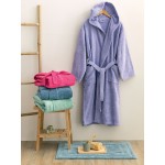 Μπουρνούζι Παιδικό με Κουκούλα (No 12-14) Βαμβακερό Palamaiki Junior Lavander