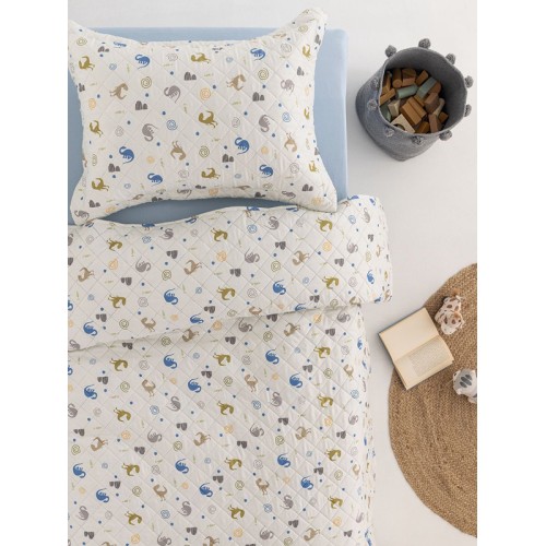 Κουβερλί Μονό (160x220) Παιδικό Palamaiki MCR357 Δεινόσαυροι