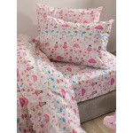 Σετ Σεντόνια Μονά Παιδικά (170x260) Βαμβακερά Palamaiki MK772 ΝεράΪδες