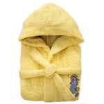 Μπουρνούζι Παιδικό με Κουκούλα (No 10-12) Βαμβακερό Palamaiki Tami Yellow