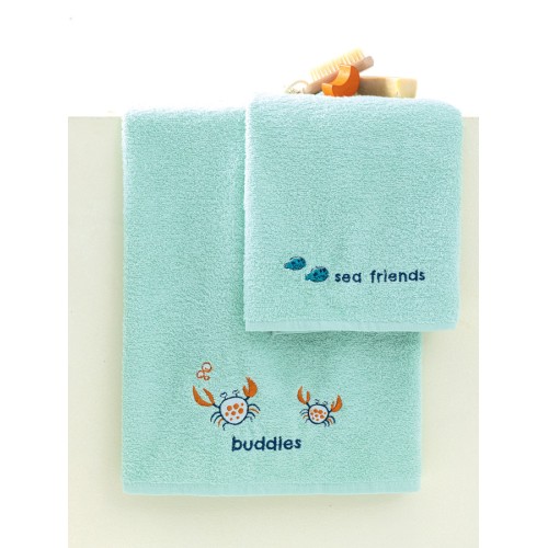 Σετ Πετσέτες 2 τεμαχίων Παιδικές (Χειρός | Λουτρού) Palamaiki Crabs Καβουράκια