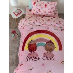 Κουβερτοπαπλώμα Παιδικό Μονό (160x220) με Flannel και Sherpa (Προβατάκι) Palamaiki SW103