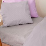 Σεντόνι Βρεφικό Κούνιας (70x140+20) Λάστιχο Βαμβακερό 144 Κλωστών Μονόχρωμο Palamaiki Totem Silver