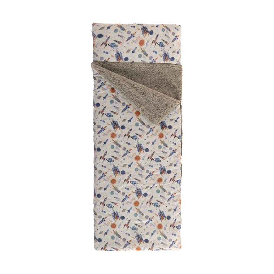 Υπνόσακος Παιδικός (60x130) Με Μαξιλάρι Flannel και Sherpa (Προβατάκι) Palamaiki WAB100
